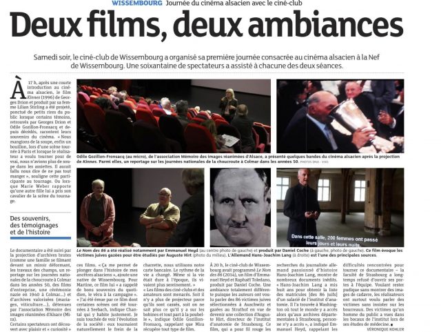 DEUX FILMS, DEUX AMBIANCES