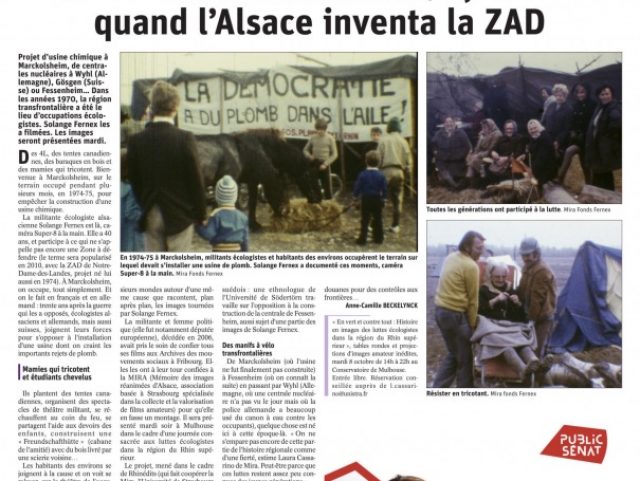 Dans les années 70, quand l'Alsace inventa la ZAD