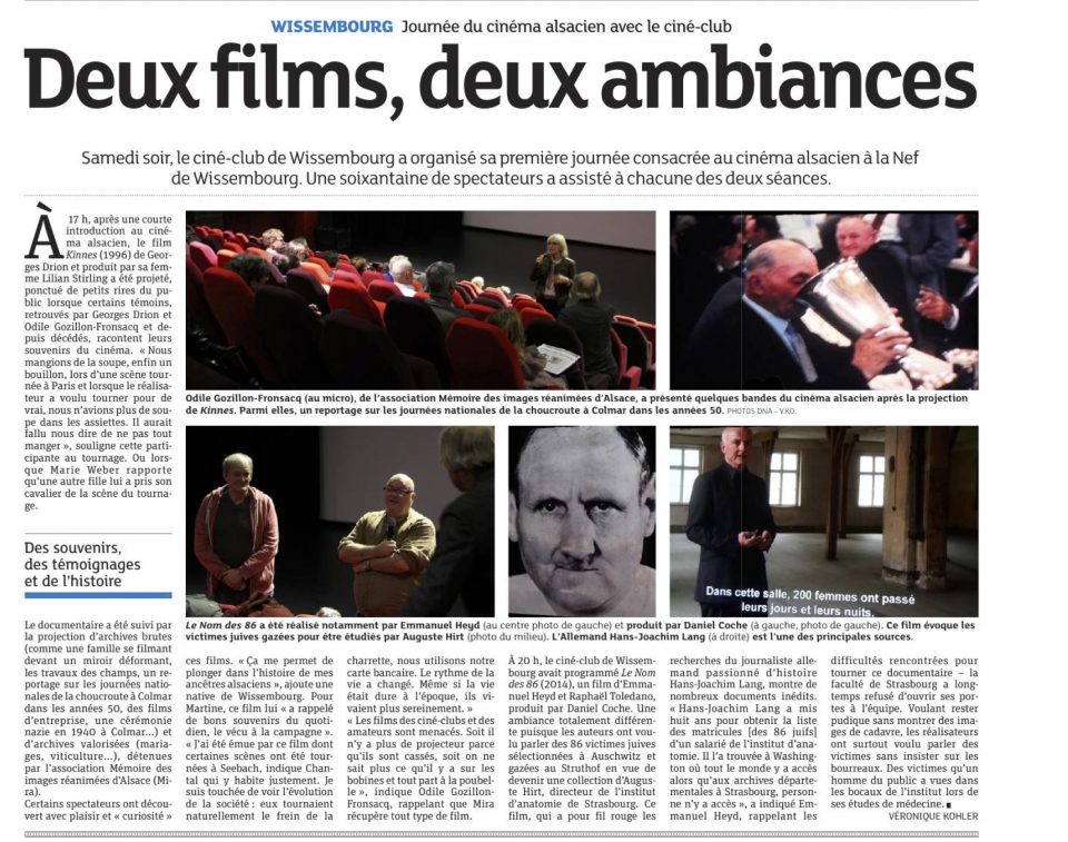 DEUX FILMS, DEUX AMBIANCES