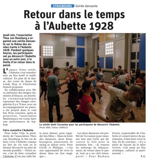 RETOUR DANS LE TEMPS À L'AUBETTE 1928 